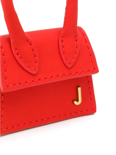 Shop Jacquemus Le Chiquiti Leather Pouch In Red