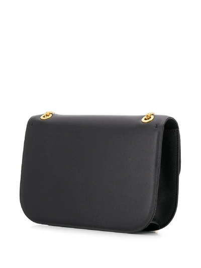 Shop Valentino Vlock Small Leather Shoulder Bag In Black