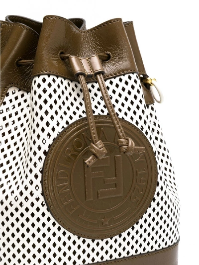 Shop Fendi Mon Tresor Leather Satchel Bag
