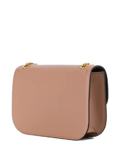 Shop Valentino Vlock Small Leather Shoulder Bag In Pink