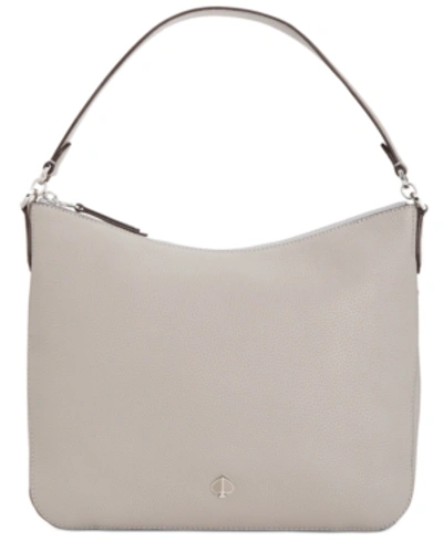 Shop Kate Spade New York Polly Shoulder Bag In True Taupe/sliver
