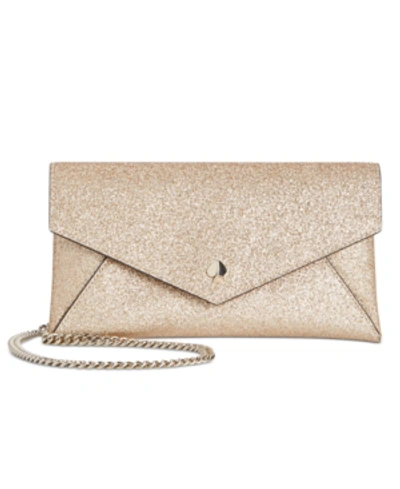 Shop Kate Spade Burgess Court Chain Clutch In Pale Gold/gold