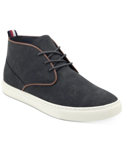 Shop Tommy Hilfiger Men's Morven Chukka Sneaker Boots Men's Shoes In Dark Gray