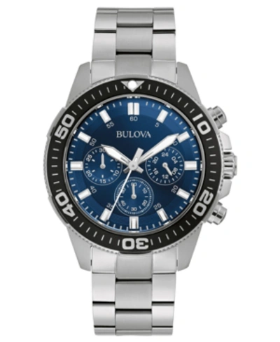 Shop Bulova Men's Chronograph Stainless Steel Bracelet Watch 42mm, Created For Macy's