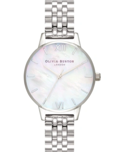 Olivia Burton Women's Stainless Steel Bracelet Watch 30mm In Silver