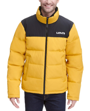 Colorblocked Quilted Puffer Jacket 