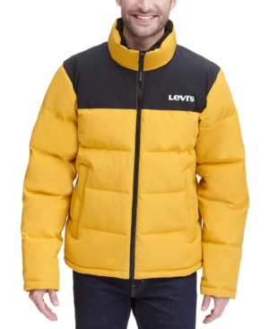 levi's black puffer jacket