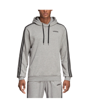 adidas originals 3 stripe hoodie grey