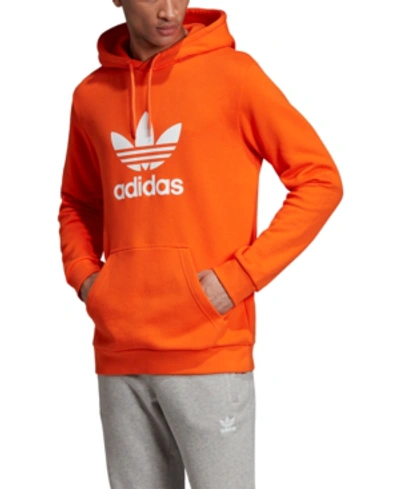 Shop Adidas Originals Adidas Men's Originals Adicolor Trefoil Hoodie In Orange