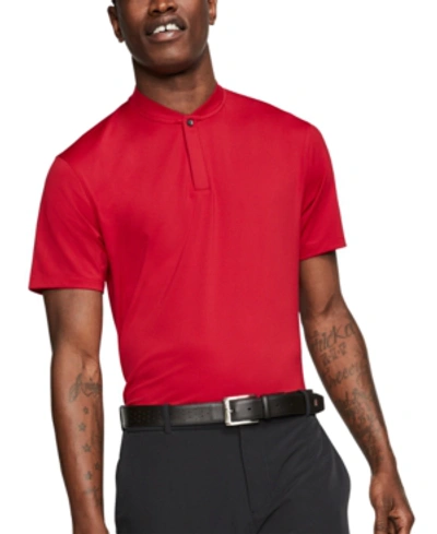 Shop Nike Men's Tiger Woods Dri-fit Golf Polo In Gymred/gym
