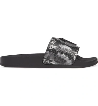 Shop Giuseppe Zanotti Slide Sandal In Graphite