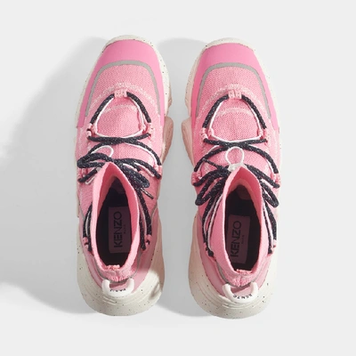Shop Kenzo K-sock Slip On Sneakers In Pink Polyester