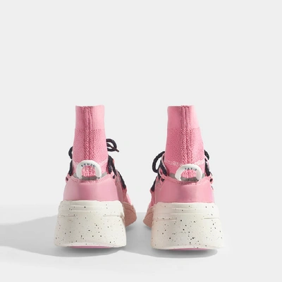 Shop Kenzo K-sock Slip On Sneakers In Pink Polyester