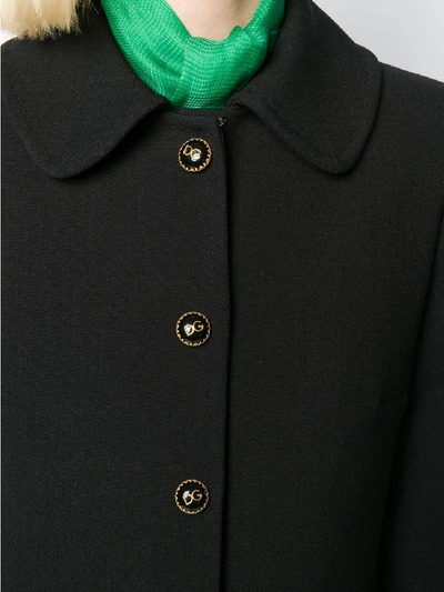 Shop Dolce & Gabbana Blend Wool Coat In Black