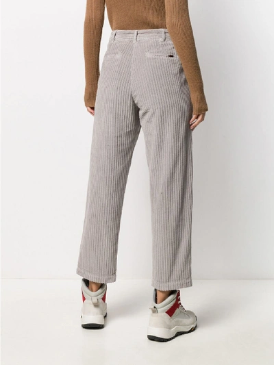 Shop Woolrich Wide Corduroy Pant In Grey