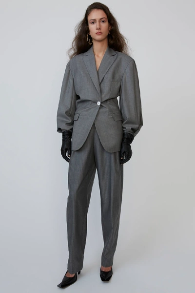 Shop Acne Studios Voluminous Suit Jacket Grey