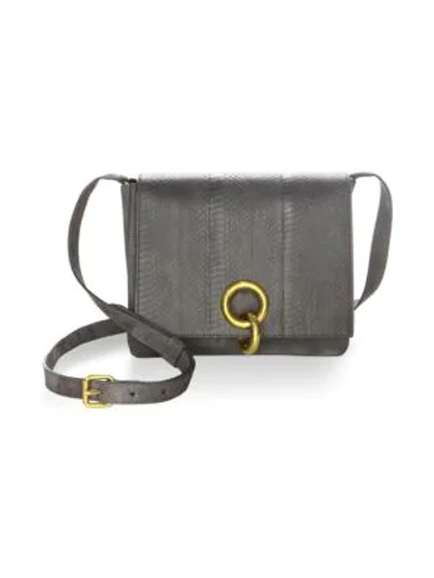A.l.c Women s Charlie Watersnake Crossbody Bag In Anthracite ModeSens