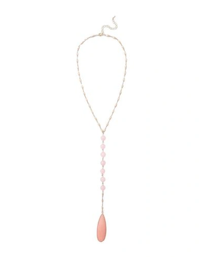 Shop Kenneth Jay Lane Necklaces In Pink
