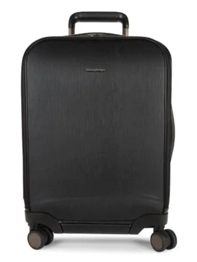 Shop Ermenegildo Zegna Legerissimo Cabin Trolley Suitcase In Black
