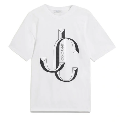 Shop Jimmy Choo Jc-tee In S100 White