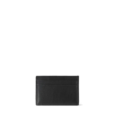 Shop Jimmy Choo Umika Black Calf Leather Card Holder With Jc Logo