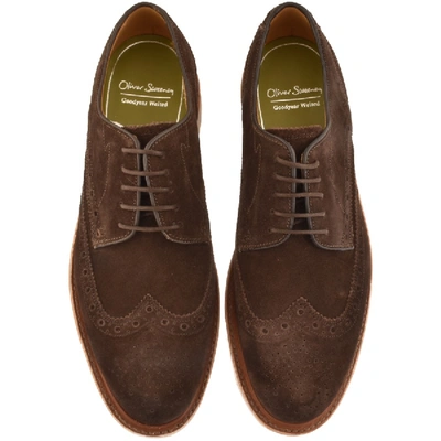 Shop Oliver Sweeney Stogumber Brogue Shoes Brown