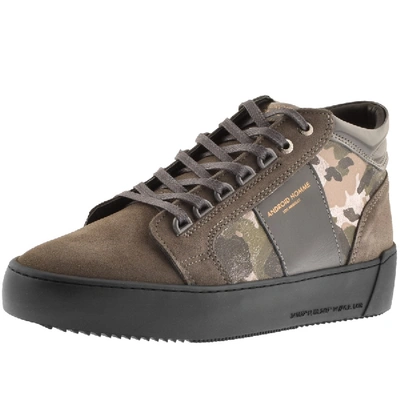 Shop Android Homme Prop Mid Geo Suede Trainers Grey