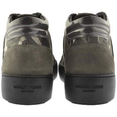 Shop Android Homme Prop Mid Geo Suede Trainers Grey