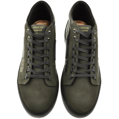 Shop Android Homme Prop Mid Geo Suede Trainers Grey