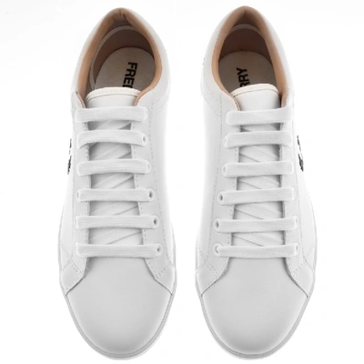 Shop Fred Perry Baseline Leather Trainers White