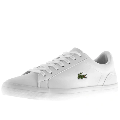 Lacoste Lerond Sneakers In White Canvas-navy | ModeSens