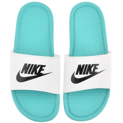 Shop Nike Benassi Jdi Sliders Green