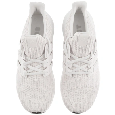 Shop Adidas Originals Ultra Boost Trainers White