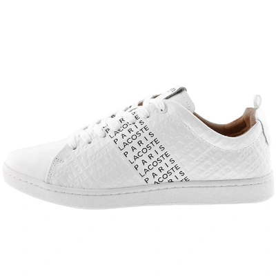 Shop Lacoste Carnaby Evo Trainers White