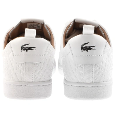 Shop Lacoste Carnaby Evo Trainers White