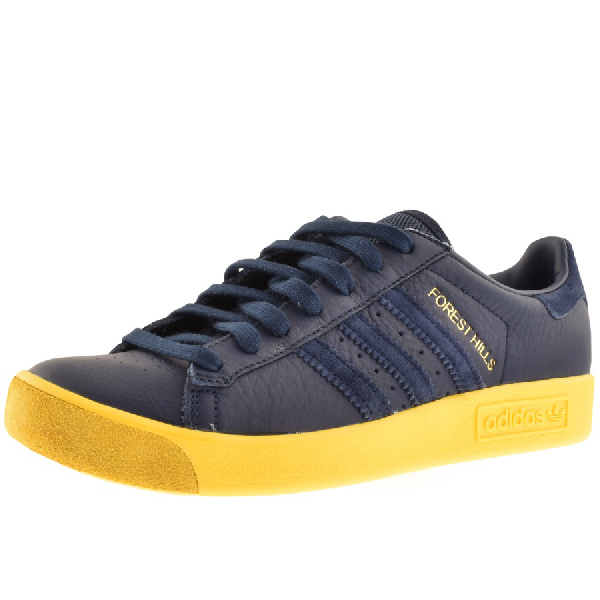 adidas forest hills navy yellow