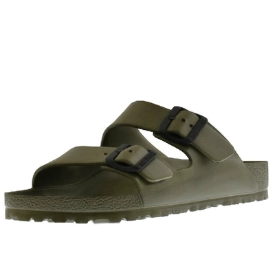 Shop Birkenstock Arizona Eva Sandals Khaki