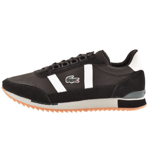 black trainers lacoste