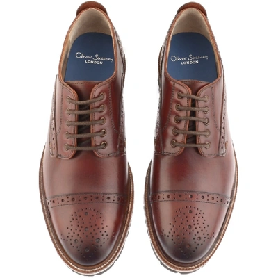 Shop Oliver Sweeney Bowland Brogue Shoes Brown