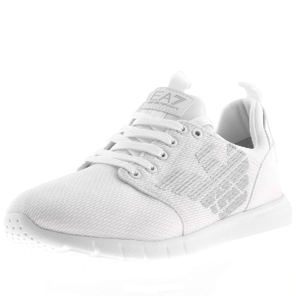 white ea7 trainers