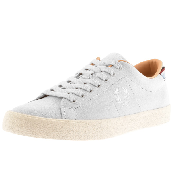 Fred Perry Underspin Suede Trainers Grey | ModeSens