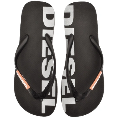 Shop Diesel Briian Flip Flops Black