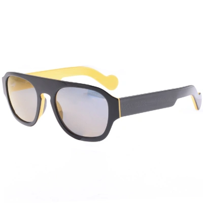 Shop Moncler Ml0096 92d Sunglasses Blue