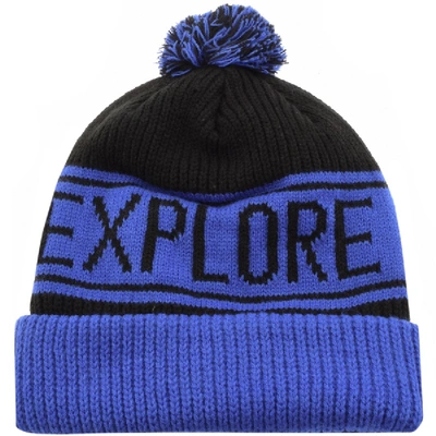 Shop The North Face Retro Pom Beanie Hat Blue