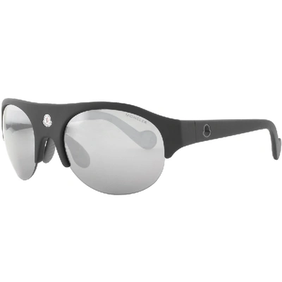 Shop Moncler Ml0050 Sunglasses Black