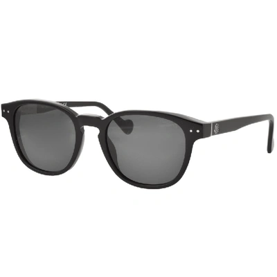 Shop Moncler Ml0010 Sunglasses Black