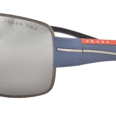 Shop Prada Linea Rossa Sunglasses Blue