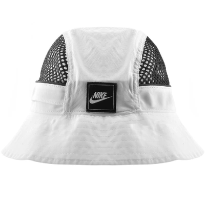 Shop Nike Mesh Bucket Hat White