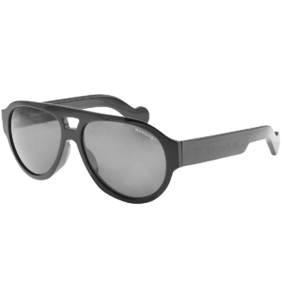 Shop Moncler Ml0095 01n Sunglasses Black