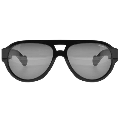 Shop Moncler Ml0095 01n Sunglasses Black